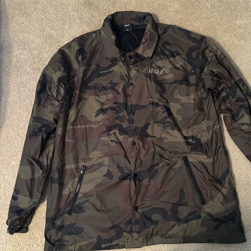 Huf windbreaker jacket camo xxl